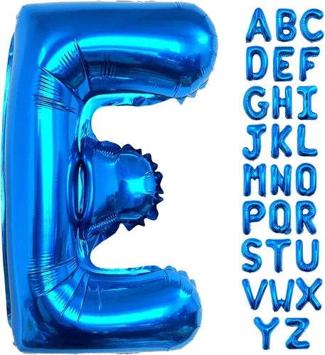 Miniatura 16 de Lovoir Globos azules grandes de 40 pulgadas con letra C de gran tamaño, globo de helio de aluminio de Mylar para decoración de fiesta de cumpleaños