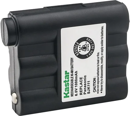 Kastar Paquete de 1 batería de radio bidireccional Ni-MH 6V 1000mAh repuesto para Midland BATT5R, BATT-5R, AVP-7, AVP7, HH54, HH54VP, HH54VP2,