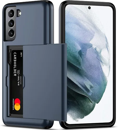 Miniatura 9 de Nvollnoe Funda para Samsung S20 FE con tarjetero de doble capa de protección resistente para Galaxy S20 FE, ranura para tarjeta oculta Funda delgada