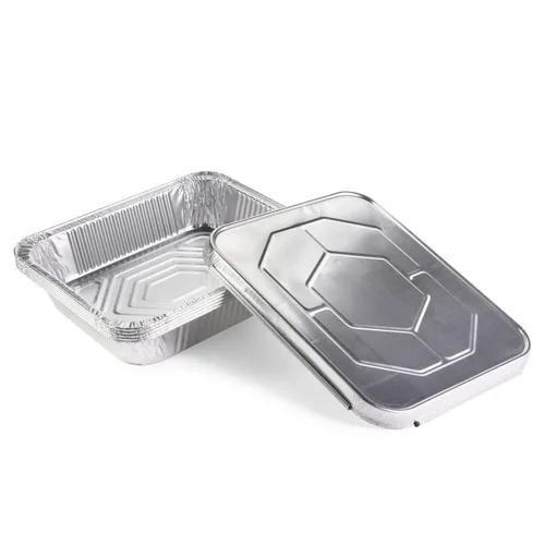 Miniatura 19 de IDL Packaging Sartenes de aluminio de tamaño medio con tapas, tamaño mediano, 13 x 11 x 2 pulgadas (paquete de 10) - Sartén desechable de aluminio