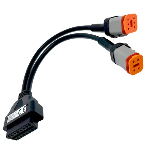Miniatura 4 de Adaptador OBD2 para Harley 2 en 1 [4 pines + 6 pines] a cable de diagnóstico de motocicleta de 16 pines, conector de herramienta de escáner