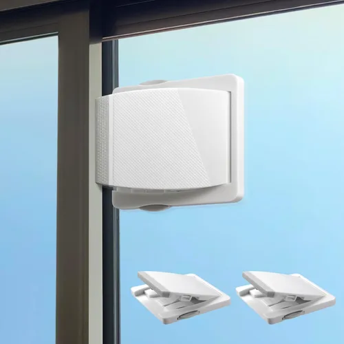 Miniatura 9 de Traba de Puerta Deslizante, Paquete de 6 Unidades Traba de Puerta de Vidrio Deslizante para Seguridad Infantil para Puertas de Vidrio Deslizantes
