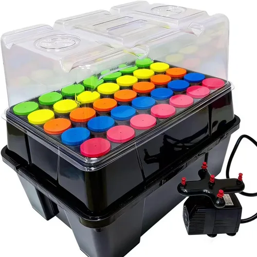 Miniatura 3 de Máquina Clonadora Aeropónica, Máquina de Clonación de 35 Espacios para Kit de Enraizamiento de Corte y Germinación Usando Insertos de Clon