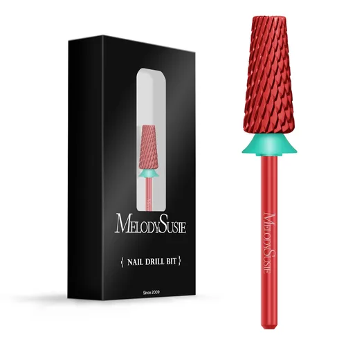 Miniatura 48 de MelodySusie Super Cut Edition Brocas para Uñas 5 en 1, Brocas Multifunción de Carburo de Tungsteno de 3/32'', Adecuadas para Manicura Pedicura