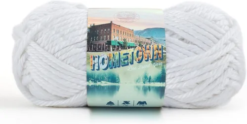 Miniatura 18 de Lion Brand Yarn Hometown - Ovillo de lana súper voluminoso para tejer, ganchillo y manualidades, 1 unidad, Phoenix Azalea