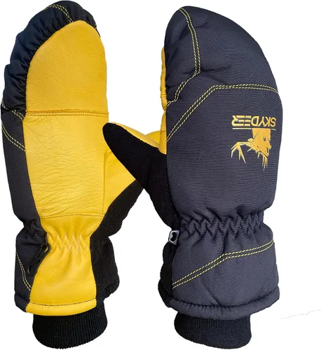 Miniatura 8 de SKYDEER Guantes de esquí súper cálidos con piel de ciervo suave y aislamiento Thinsulate de 150 G 3M (SD8753M)