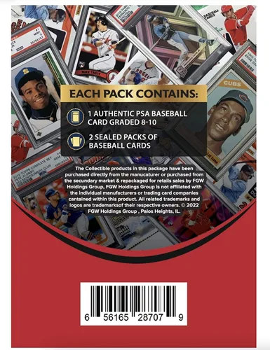 Miniatura 2 de Mike Trout - Tarjeta de grado PSA Mystery Power Pack – 1 tarjeta de trucha de Mike con grado PSA y 2 paquetes de tarjetas por paquete, exclusivo
