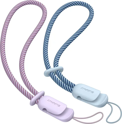 Miniatura 17 de SURPHY Paquete de 2 cordones de teléfono para funda de teléfono celular, correa de muñeca para teléfono para funda, correa de teléfono celular