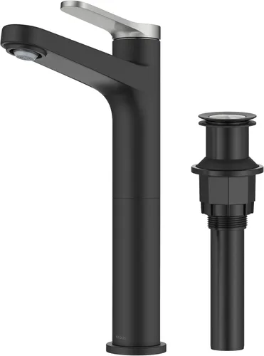 Miniatura 33 de KRAUS Indy Grifo de baño sin contacto con sensor táctil con caja de control y mezclador de temperatura en acero inoxidable libre de manchas, Acero