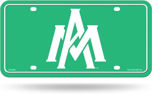 Miniatura 20 de NCAA etiqueta de metal para auto, negro