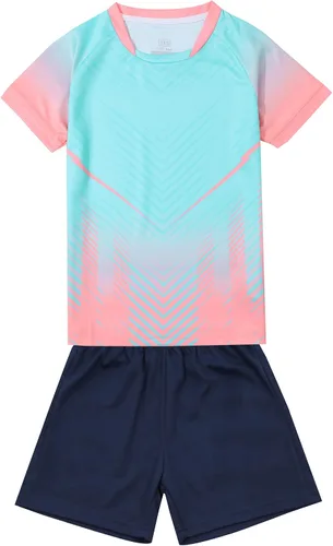 Camiseta de fútbol para niños, camiseta y pantalones cortos de entrenamiento para equipo deportivo