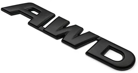 Miniatura 3 de 1 calcomanía de metal 3D con logotipo de AWD para puerta trasera lateral, para automóvil con tracción en las 4 ruedas, SUV, todoterreno, puerta Negro