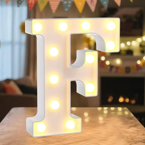 Miniatura 56 de Letrero de números con luz LED de marquesina, letrero de números de cumpleaños iluminado para decoración de fiesta de cumpleaños, pared de bar