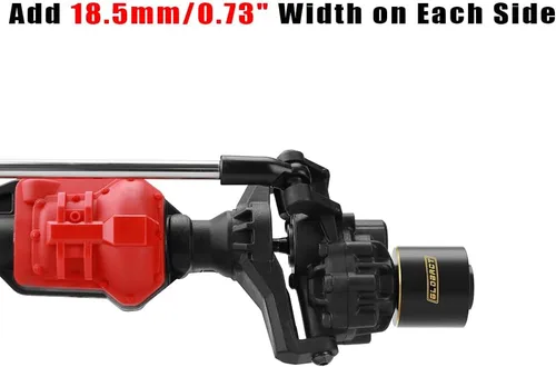 Miniatura 5 de GLOBACT Pesas de latón de 0.472 pulgadas, cubo hexagonal de rueda extendida, 6.00 oz, contrapeso para 1/10 Trx4 Trx6 Axial SCX10 II III Redcat GEN7