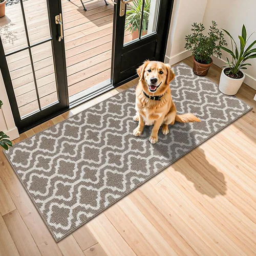 Miniatura 10 de HEBE Alfombra para Puerta Interior 20''x32'' Alfombras de Bienvenida Antideslizantes para Puerta Principal Alfombras Lavables para Zapatos Atrapa