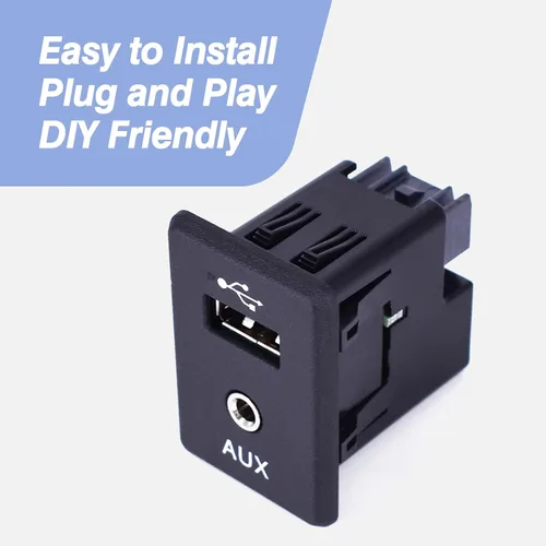 Miniatura 5 de CULMKARI Conector USB de audio auxiliar Jack de salida de video para Nissan Altima Rogue Frontier Kicks 2013-2019 Reemplazar 280234BA0B 795405004
