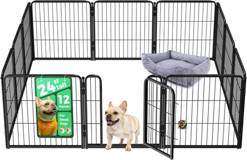Miniatura 38 de FXW Homeplus Unleashed Corralito para Perros de Interior - Juego Sin Estrés y Seguro, Resistente de 24 Pulgadas 4 Paneles Corral para Cachorros