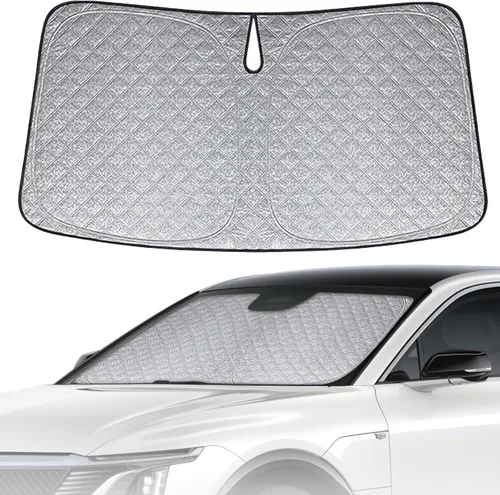 Miniatura 33 de Parasol de 6 capas para parabrisas de Honda Element 2003-2011, parasol plegable para automóvil con bolsa de almacenamiento, reflectante del calor
