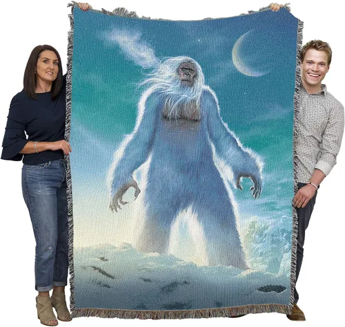Miniatura 14 de Pure Country Weavers Squatch Believes in You Manta – Bigfoot Sasquatch Gift Fantasy Tapestry Cobija tejida de algodón – Fabricado en los Estados