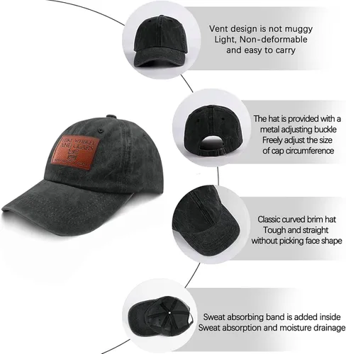 Miniatura 130 de Philysonic Funny Hat I Like Whisky and Cigars and Maybe 3 People Sombreros para Hombres Gorras de Béisbol Gorras Ajustables