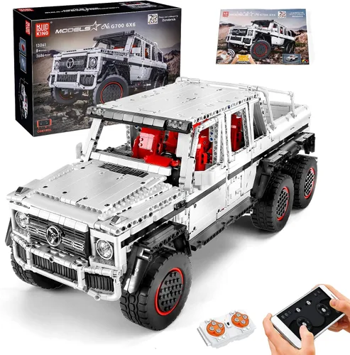 Mould King 13061 Vehículo técnico todoterreno, 3832 piezas G700 6 x 6 camión de bloques de construcción con motor monstruo, kit de bloques de