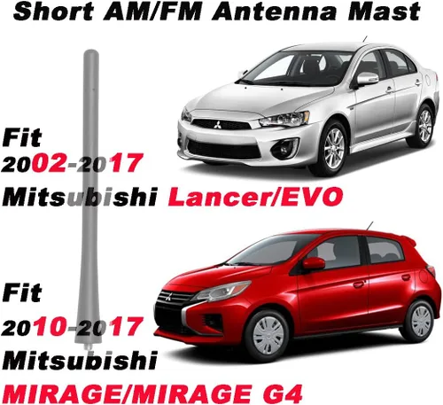 Miniatura 6 de Mástil de antena de radio de 7 pulgadas compatible con modelos Nissan Mitsubishi Infiniti Select, reemplazo directo, antena de techo corto, goma