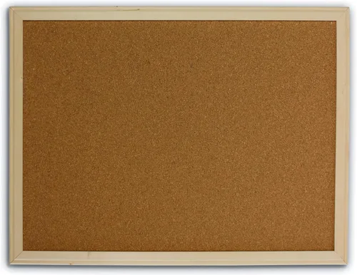 Flipside Products Tablero de anuncios de corcho de 18 x 24 pulgadas (1.5 x 2 pies), marco de madera natural, tablero de mensajes y visión, pin de