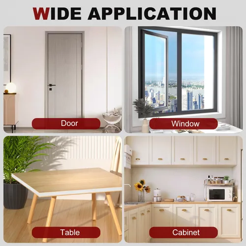 Miniatura 7 de 118 Pulgadas de Tira de Sellado de Puerta con Forma de Cuña, Burlete Insonorizante, Relleno de Espacios Elegante y Ahorro de Energía, Tapón