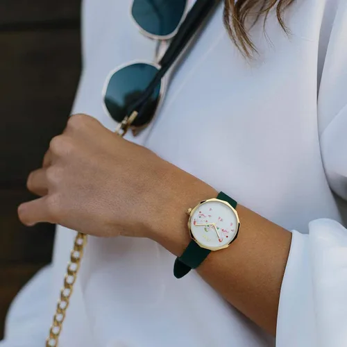 Miniatura 4 de Relojes de cuarzo para mujer, esfera de conchas de nácar con correa de silicona suave, reloj de pulsera pequeño con caja de regalo