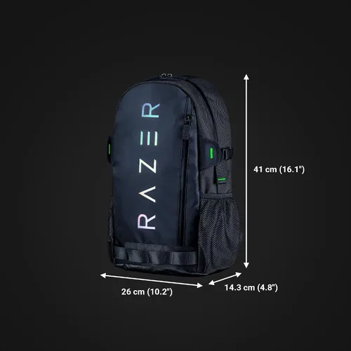 Miniatura 8 de Razer Rogue v3 - Mochila para portátil para juegos de 14 pulgadas: bolsa de viaje para computadora portátil - Resistente al desgarro y al agua