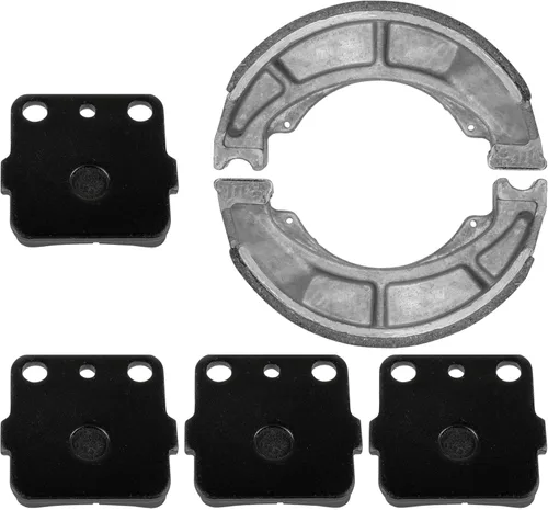 Miniatura 5 de Caltric Pastillas de freno delanteras y zapatas de freno traseras compatibles con Suzuki Lt-F250 Ozark 250 2007-2014