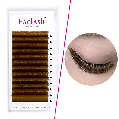 Miniatura 6 de Extensiones de pestañas con volumen, pestañas fáciles de abanico, rizo C, extensiones de volumen, extensiones de pestañas de colores de imitación