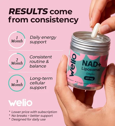 Miniatura 6 de Suplemento liposomal NAD 601mg NAD+ de alta pureza probado por terceros Anti-envejecimiento y salud celular Alternativa de suplemento NMN