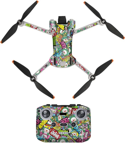 Miniatura 16 de YANHAO [Piezas de dron] para DJI Mini 3 Pro Drone Body y RC-N1 Control remoto Calcomanías de PVC Adhesivos de PVC a prueba de arañazos Juego de Rc 01