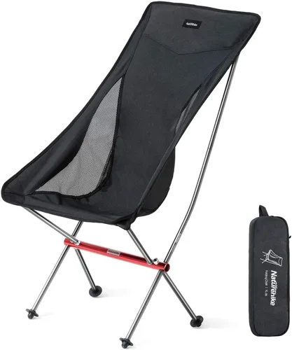 Miniatura 8 de Naturehike Silla de camping, plegable con bolsa de almacenamiento, silla portátil al aire libre para adultos, ligera, soporta 330 libras, silla