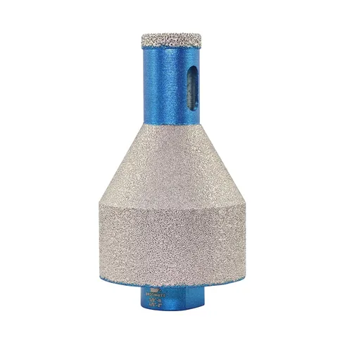 Miniatura 12 de Broca biseladora de diamante, brocas de fresado de dedo de diamante, BRSCHNITT 0-1 3/8 pulgadas (0.000 in-1.378 in) con rosca 5/8-11 para agrandar