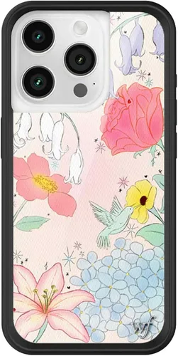 Miniatura 72 de Wildflower - Fundas compatibles con Apple iPhone 15 Pro Protector de goma negro, certificado de prueba de caída de 4 pies, propiedad de mujeres