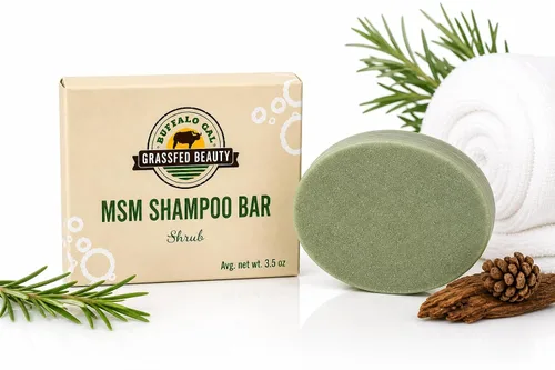 Miniatura 11 de MSM + Barra de champú Tallow - Citrus - Champú sólido sin sulfato para cabello suave, brillante y manejable - pH equilibrado, sin silicona, sin