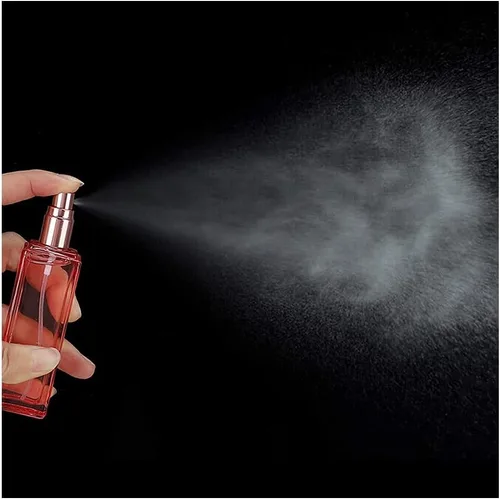 Miniatura 3 de Botella recargable portátil de vidrio atomizador de botella de vidrio sub-botella de viaje, rosa, 0.3 fl oz