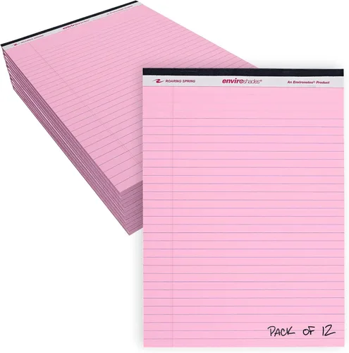 Miniatura 22 de ROARING SPRING Enviroshades - Bloc de notas de colores reciclados, paquete de 3, 40 hojas, 8.5 x 11.75 pulgadas, el paquete incluye 1 de cada