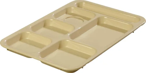 Miniatura 7 de Carlisle FoodService Products Bandeja de 6 compartimentos para mano derecha, 10" x 14", color negro