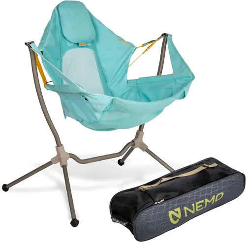 Nemo Stargaze - Silla reclinable de lujo para máxima comodidad de campamento y observación de estrellas (2023), color aguamarina neblina