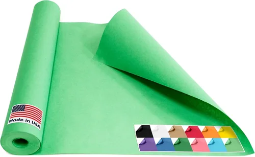 Miniatura 25 de Papel kraft negro de 18 x 1200 pulgadas (100 pies), 45 libras de grosor, reciclable hecho en Estados Unidos, 16 rollos
