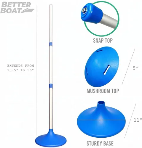 Miniatura 3 de Soporte de cubierta para barcos 2 sistemas de soporte PK para cubiertas de barcos