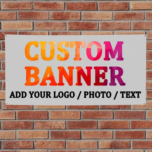 Pancartas y letreros personalizados para negocios, pancartas y letreros personalizados para exteriores, foto personalizada para fiesta de 8' X 4'