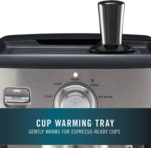 Miniatura 5 de Calphalon BVCLECMP1 Temp iQ - Máquina de café expreso con varita de vapor, acero inoxidable