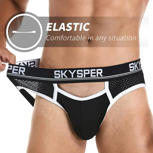 Miniatura 3 de SKYSPER Jock Strap Athletic Supporter para hombres Sexy Jockstrap Ropa interior masculina