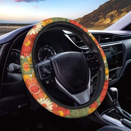 Miniatura 29 de Asian Dragon - Funda universal para volante de automóvil, accesorios interiores de automóvil, lavable, transpirable, funda para volante