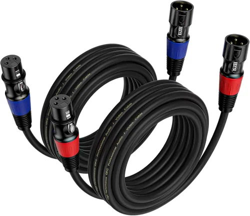 Miniatura 7 de EBXYA - Cables XLR 1,5 m 6 Pack - Cable de micrófono XLR macho a hembra 3 pines balanceado