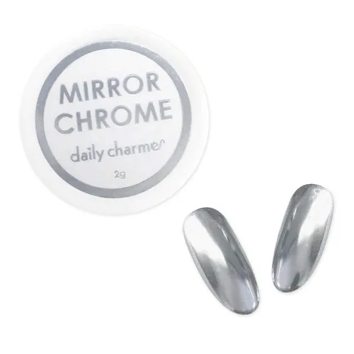Miniatura 9 de Polvo de uñas cromado cromado diario, 0.03 oz, polvo de inmersión metálico para arte de uñas, polvo cromado de manicura con efecto espejo, manicura